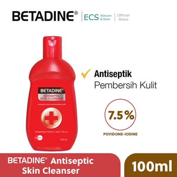 Betadine Antiseptic Skin Cleanser Liquid Soap 100ml Antiseptic Liquid