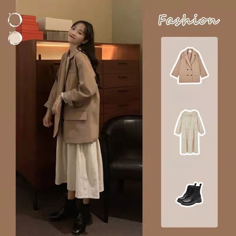 Korean Korean Coat Suit for Women: Embrace Effortless Chic!