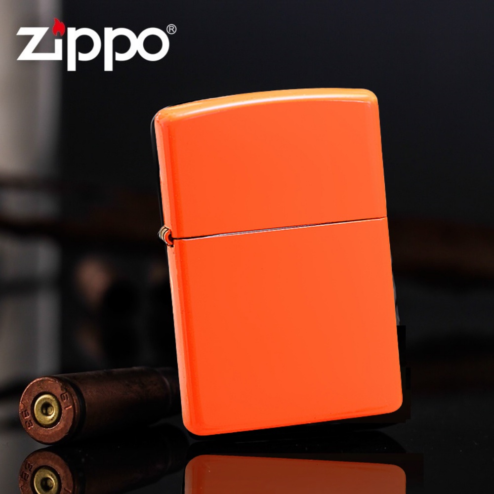 Classic Neon Orange Zippo Lighter Shopee Malaysia
