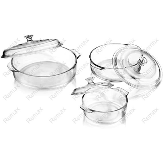 1L 1.5L 2.5L Tempered Glass Bowl With Lid Scale For Making