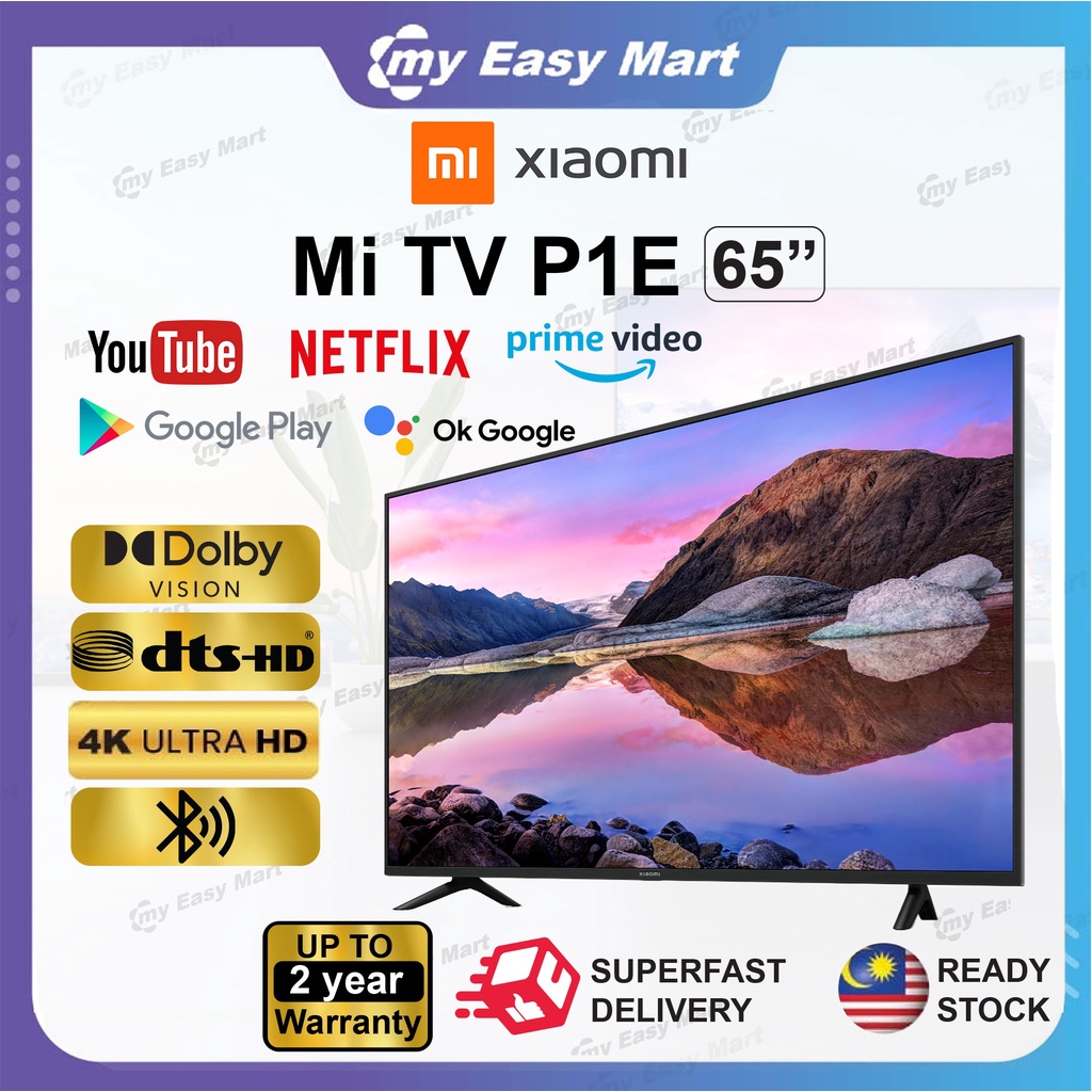 TELEVISOR LED XIAOMI 43 P1E 4K SMART TV HDMI USB