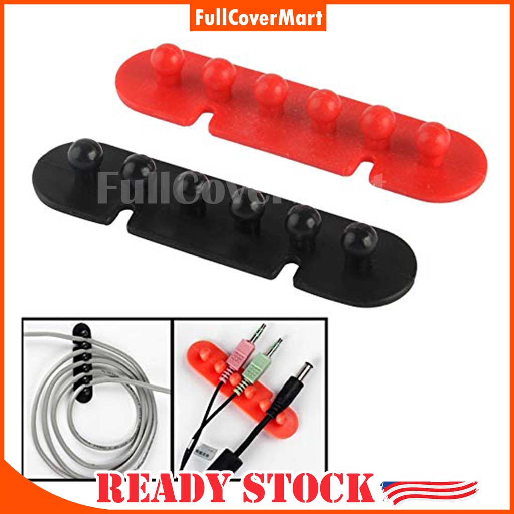 (MGT9) Plastic Wire Cable Plug Adhesive Organizer Holder Cable ...