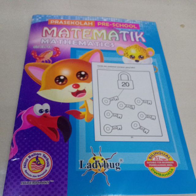 Buku Pembelajaran Awalan Matematik Shopee Malaysia 