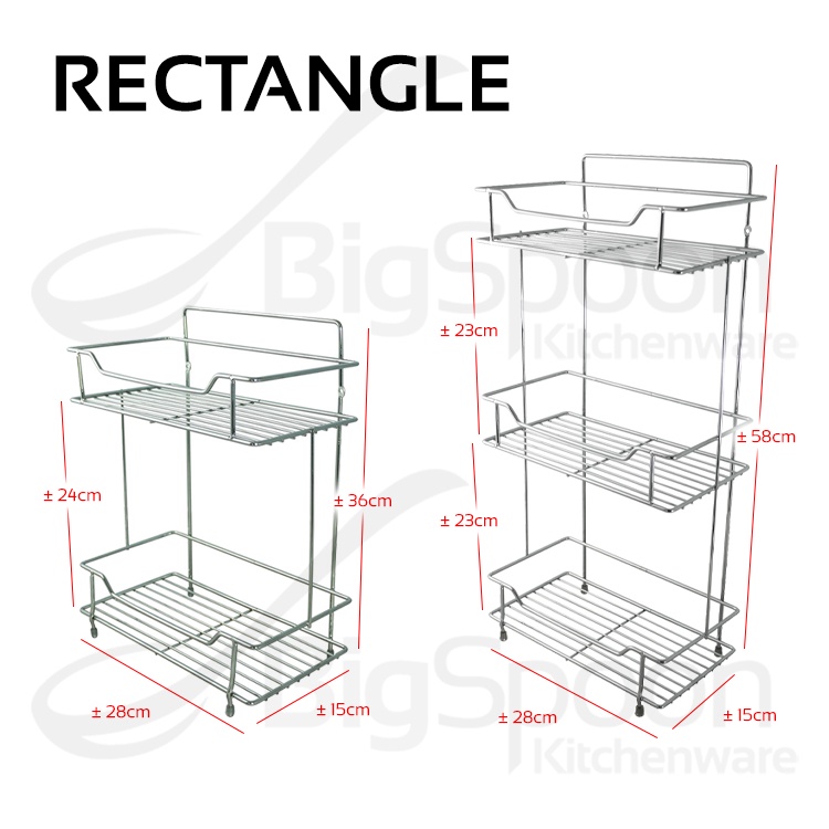 BIGSPOON Chrome Bathroom Corner Tri/Rectangle Rack Shampoo Standing ...