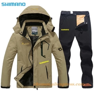 Shimano Winter Fishing Suit Men Waterproof Ski Jackets Pants Set, Men's  Fashion, Activewear on Carousell