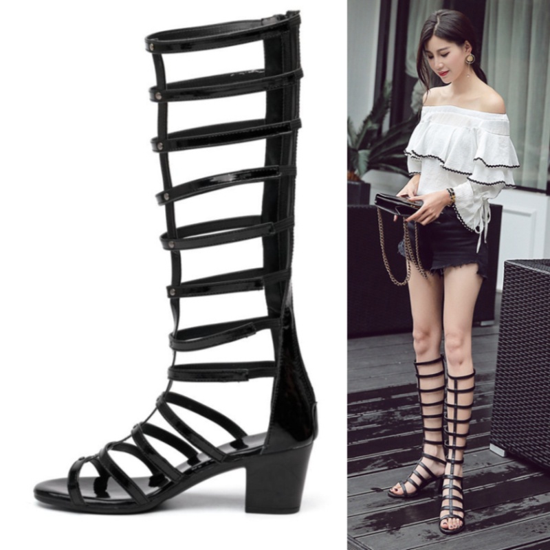 Gladiator Shoes Women Summer High Heel Sandals Shopee Malaysia