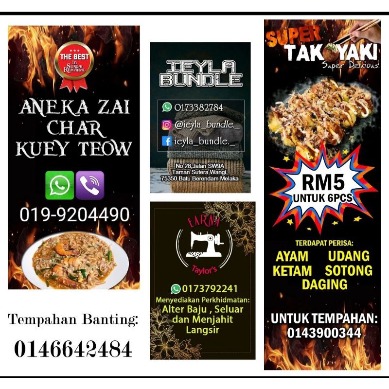 BANNER BANTING FREE DESIGN by EZtiqomah Printing!! Tiada cas
