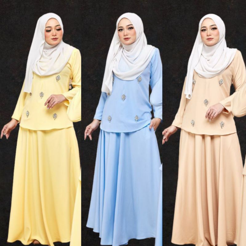 💥SALES [SIZE XS-5XL] ARABELLE DIAMOND KURUNG PRINCESS FLOWY BRIDESMAID ...