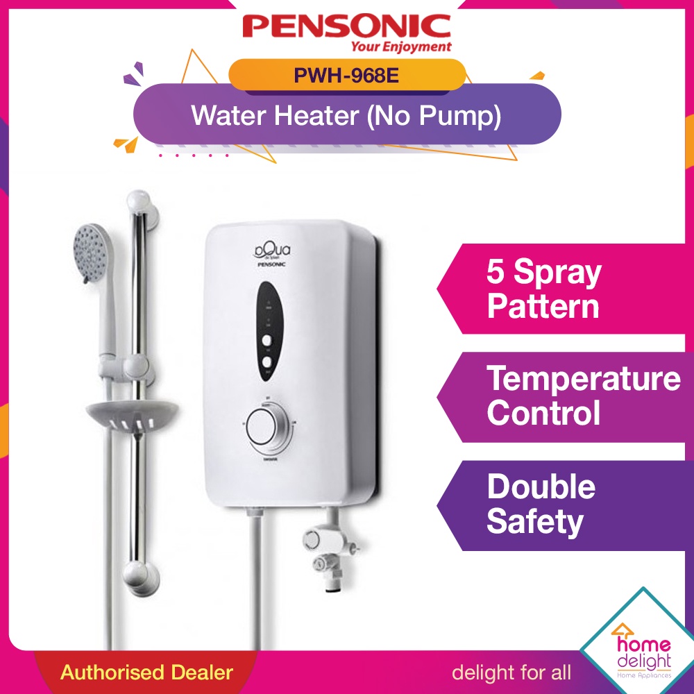 Pensonic Shower Water Heater without Pump [ PWH-968E / PWH968E ...