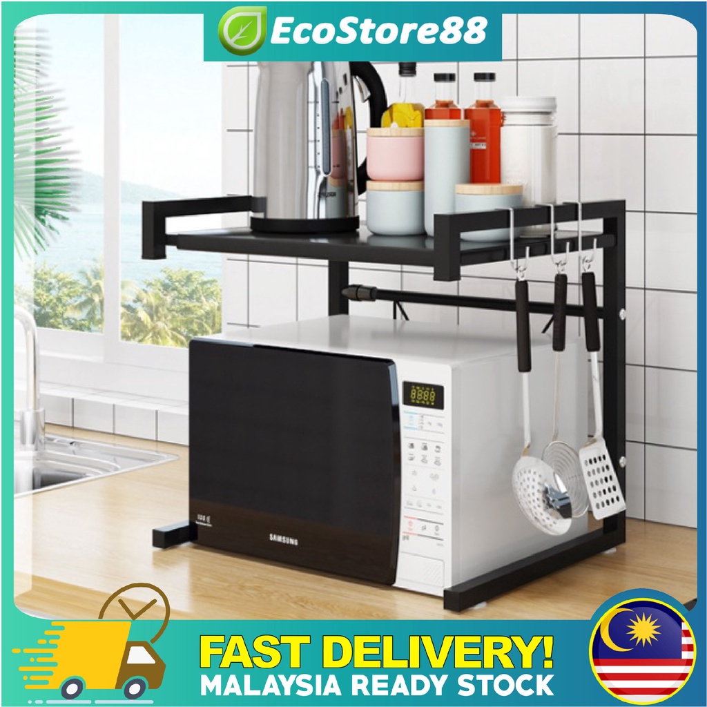 [HIGH QUALITY] Expandable C Shape Oven Rack Stainless Steel Microwave ...