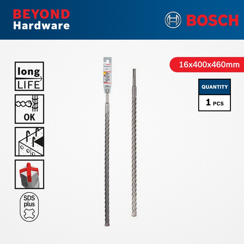 Bosch Sds Plus 5x Masonry And Reinforced Concrete Hammer Drill Bit 16mm