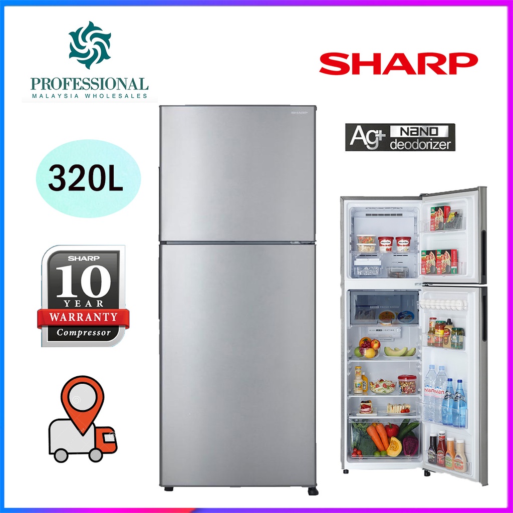 【LOWEST PRICE】SHARP FRIDGE 280L / 320L / 380L/ 410L/ 440L J TECH ...