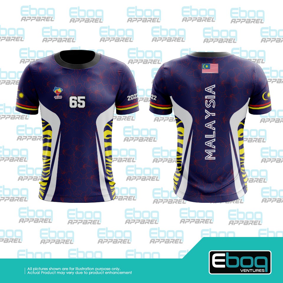 [Ready Stock] Baju Malaysia 15 Eboq Sublimation /AB Big Size Plus Size ...