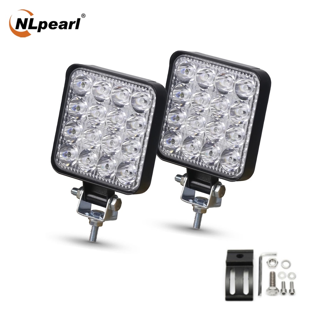 *Ready stock* NLpearl 3" 42W 48W Square LED work light led Spot Beam ...