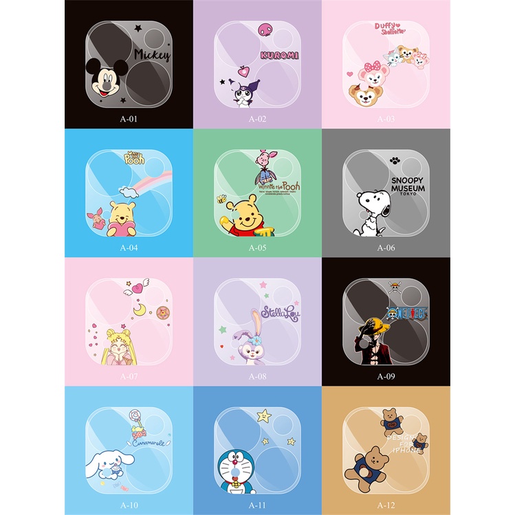 3D Camera Screen Protector Cartoon Camera protection for IPhone 11 ...