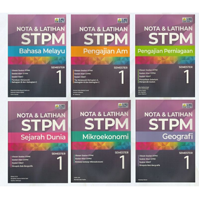 PIB NOTA&LATIHAN STPM SEM 1 | Shopee Malaysia