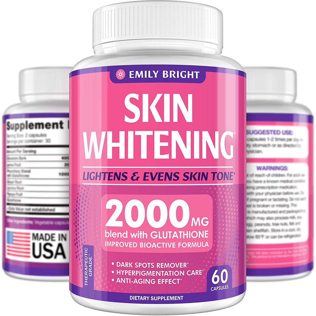 Glutathione Whitening Pills - 2000mg Glutathione - Better than Skin ...