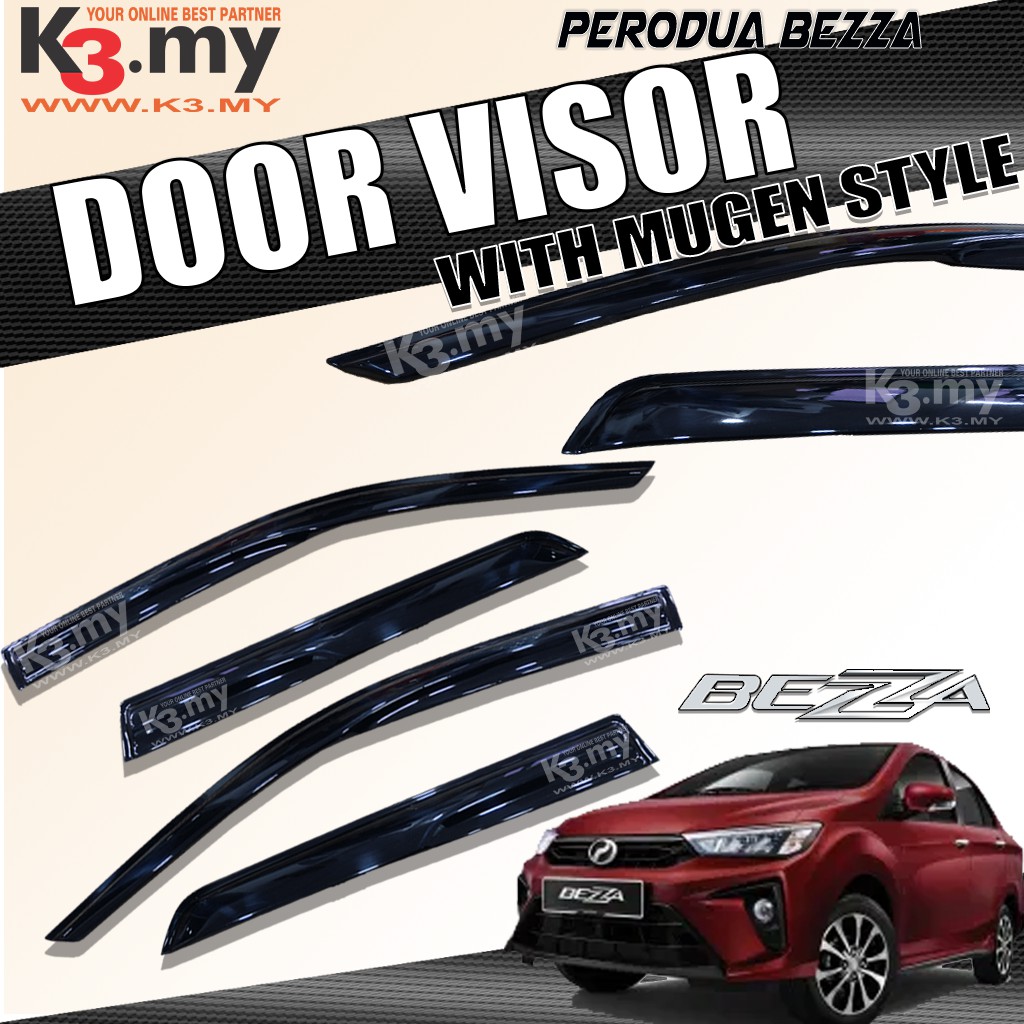 Perodua Bezza Anti UV Mugen Door Visor | Shopee Malaysia