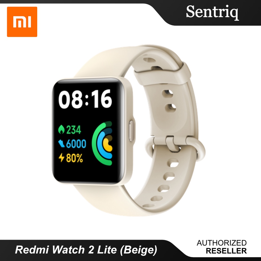 GLOBAL】Xiaomi Mi Watch Lite / Redmi Watch 2 Lite Smart Watch Waterproof  Bluetooth Pedometer Smartwatch Link Mi Home app