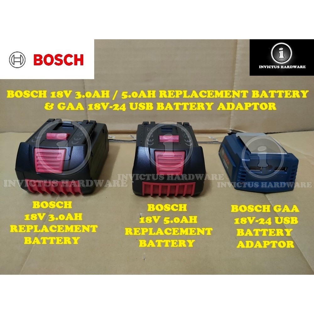 BOSCH 18V 3.0AH 5.0AH REPLACEMENT LI ION BATTERY GBA18V30 GBA18V50