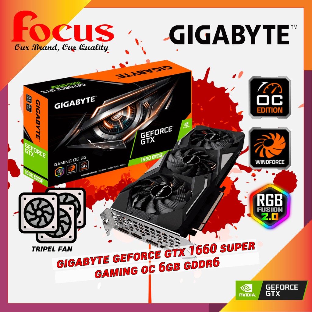 Gigabyte gtx 1660 discount super 6gb gddr6 oc