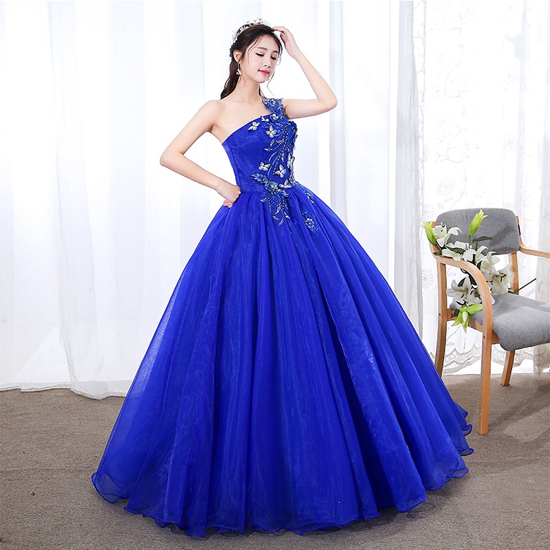 Royal blue maxi dress wedding online