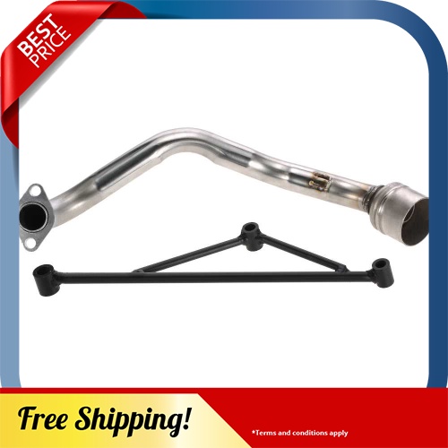 BEST SELLER Scooter Exhaust Pipe Muffler Header with Mounting Bracket Set for GY6 125CC Engine