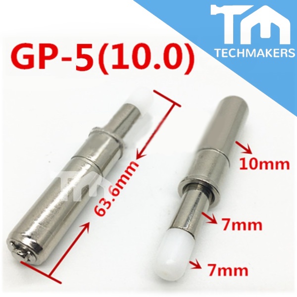 GP-5(10.0) Nickel Plated White Round Head Positioning Needle Spring Elastic Test Probe