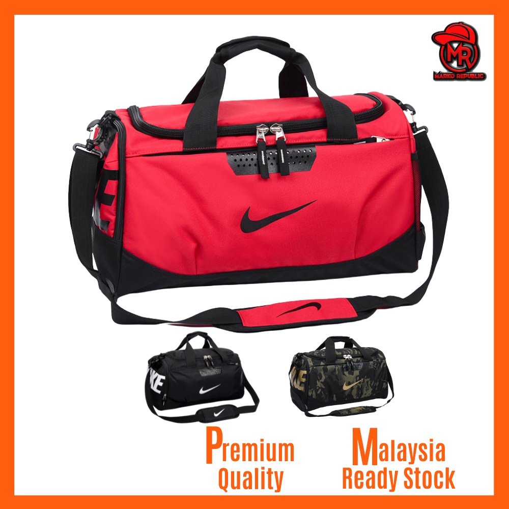 Nike Unisex Sling Shoulder Duffel Gym Luggage Weekend Short Trip Bag Beg  for Travel Soccer Basketball