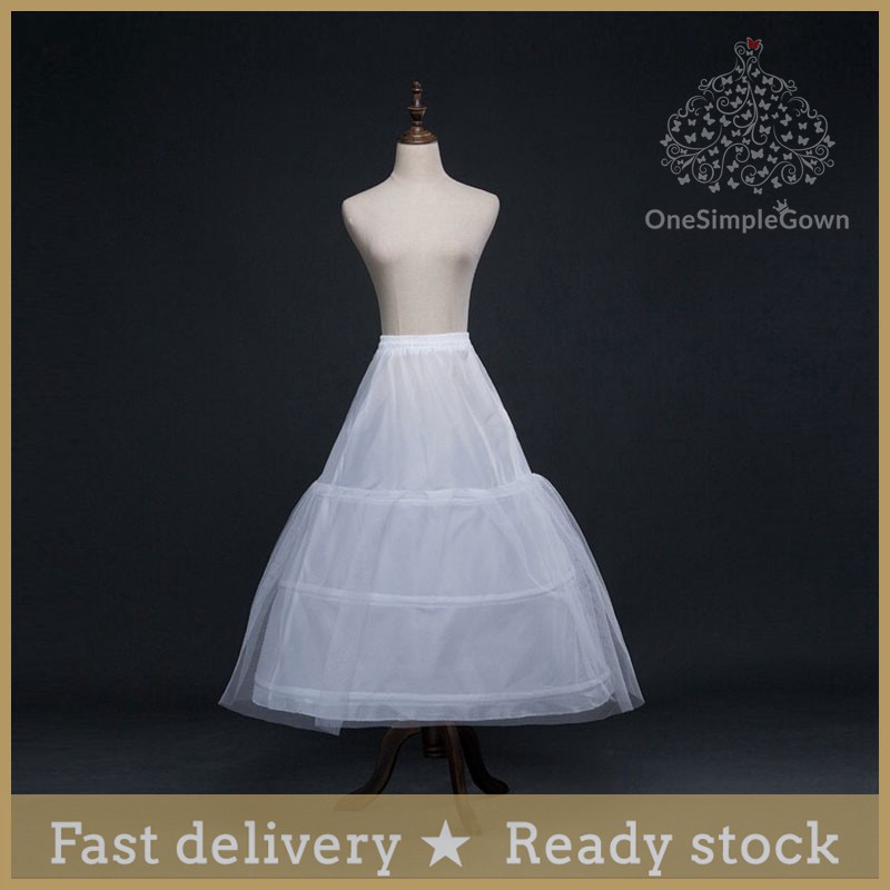 Tulle Netting Ball-Gown 3 Tier Floor Length Slip Style Wedding Petticoats main image 0