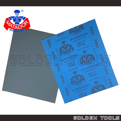 Matador (Starke) 2000 Grit Wet/Dry Sandpaper - 25 Sheets, 9x11 Inch, Silicon Carbide - Made In Germany