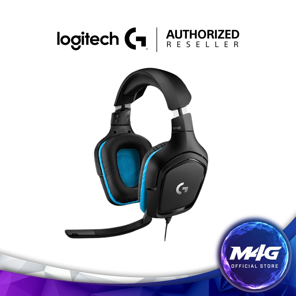 Logitech G431 7.1 Surround Sound Wired Gaming Headset 981 000774 Shopee Malaysia