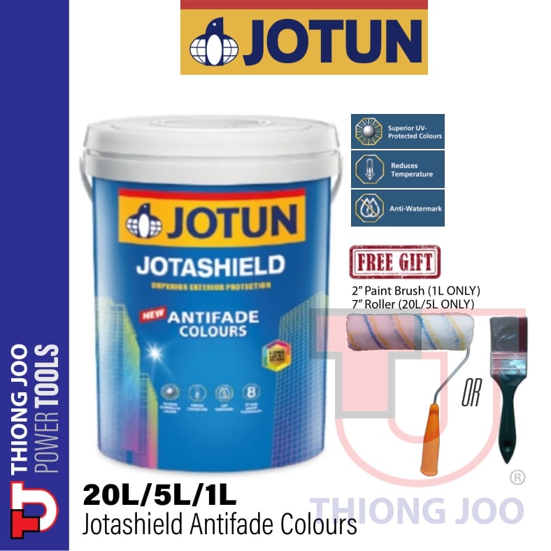 JOTUN 0001-2999 JOTASHIELD ANTIFADE COLOURS EXTERIOR 5L | Shopee Malaysia