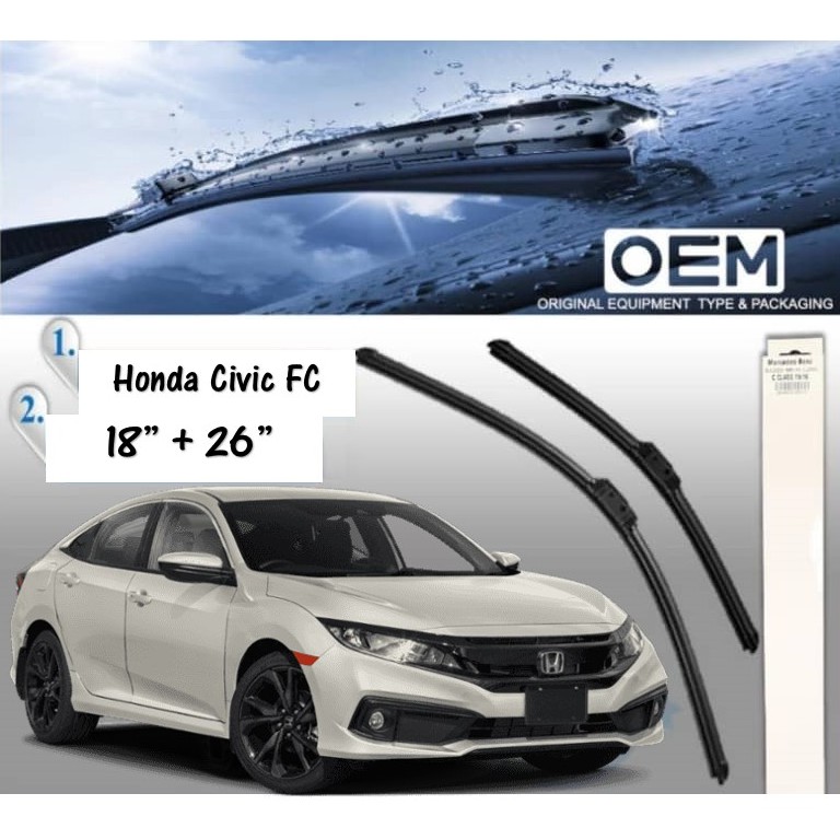 Honda Civic FC 2016 2020 OEM Japan Natural Rubber Smooth Clear Soft