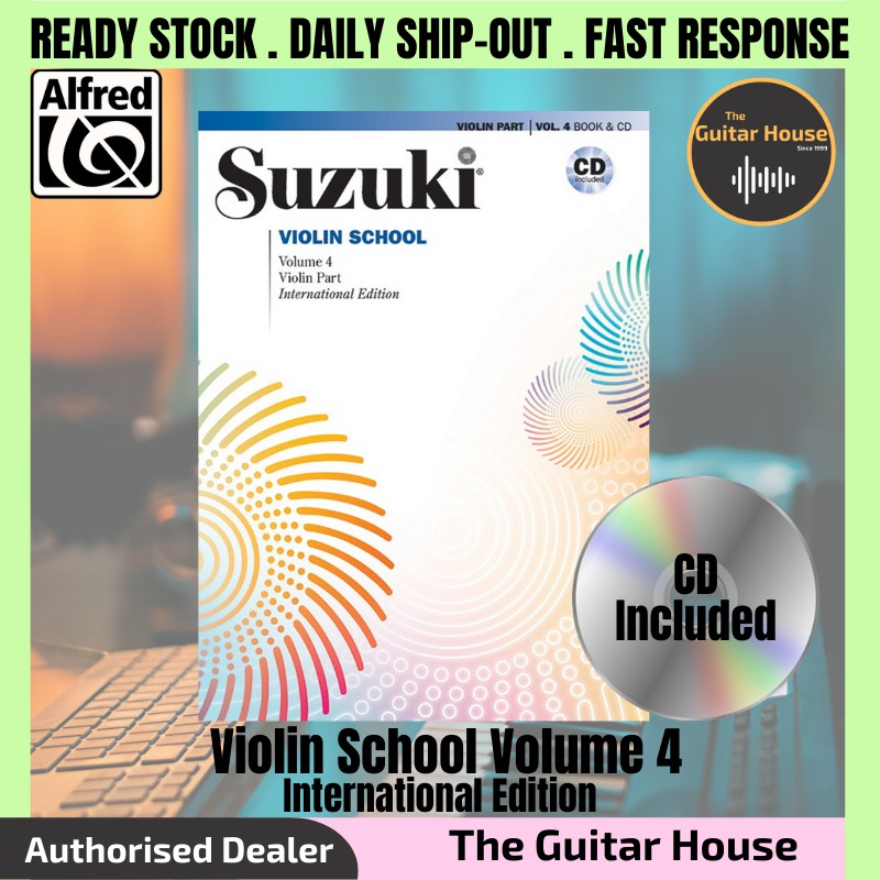 Suzuki Violin School Violin Part Volume 4 Book & CD