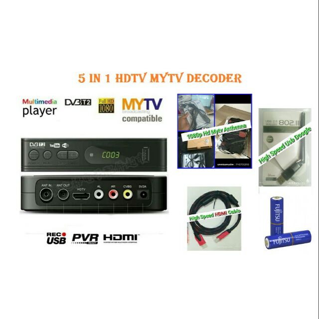 DEKODER SET TOP BOX DV3 T2 TERRESTRIAL ( HiGH DEFiNATiON ) Shopee