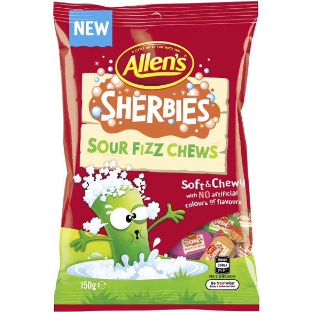 Allen's Sherbies Sour Fizz Chews Lolly 150g | Shopee Malaysia