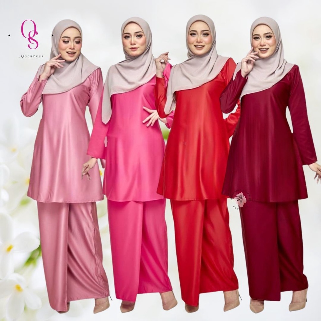 💥baca details [DUSTY PINK|HOT PINK|MAROON|HOT RED] KURUNG RIAU MODEN ...