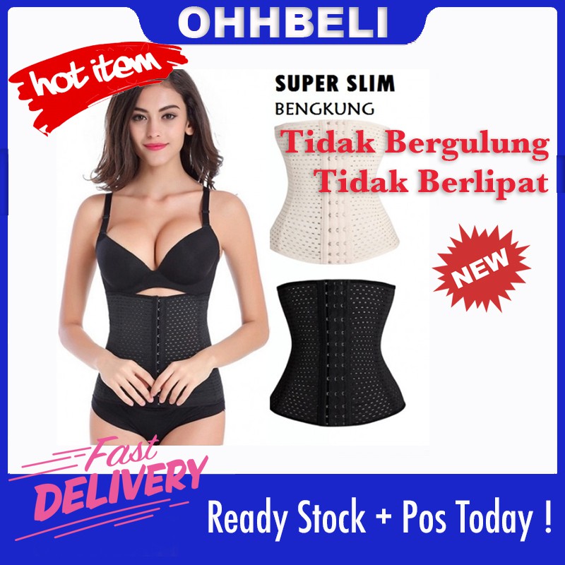 Bengkung 4 Tulang 25cm Height Ultraslim Girdle Corset Tummy Waist Belt