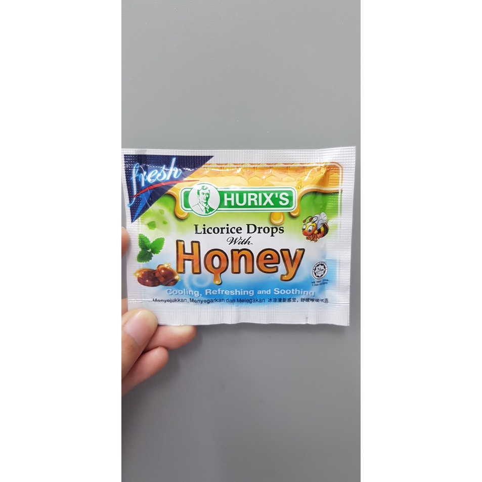 Hurix's Drops (Licorice with Honey, Honey Lemon with glucose, Honey