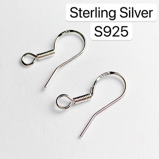 S925 Sterling Silver Earring Hook Hypoallergenic Needle Ear Hook