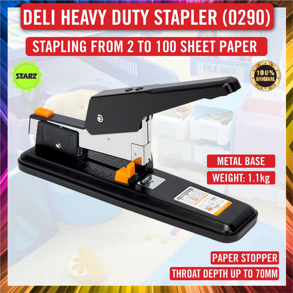 Deli Heavy Duty Stapler Binding Up to 100 Sheets Paper / High Quality