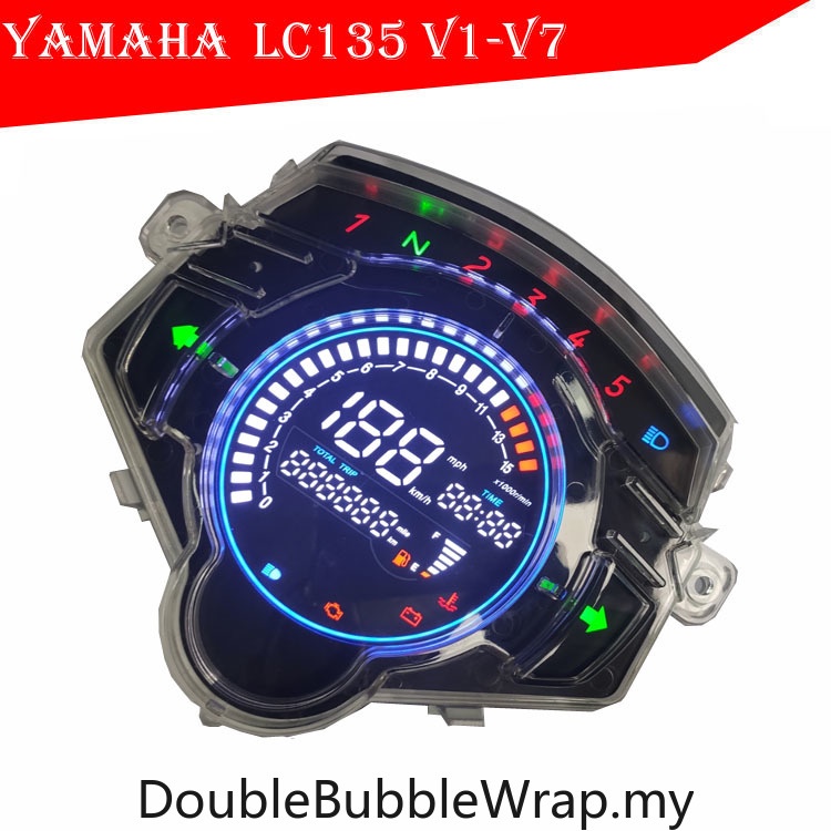 For Yamaha LC135 V2 V3 V4 V5 V6 V7 4S/5S Digital Meter Full LCD Meter ...