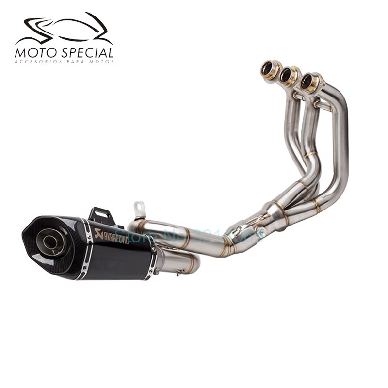 Yamaha MT09 FZ09 Motorcycle Full Exhaust System 2014-2017 Middle