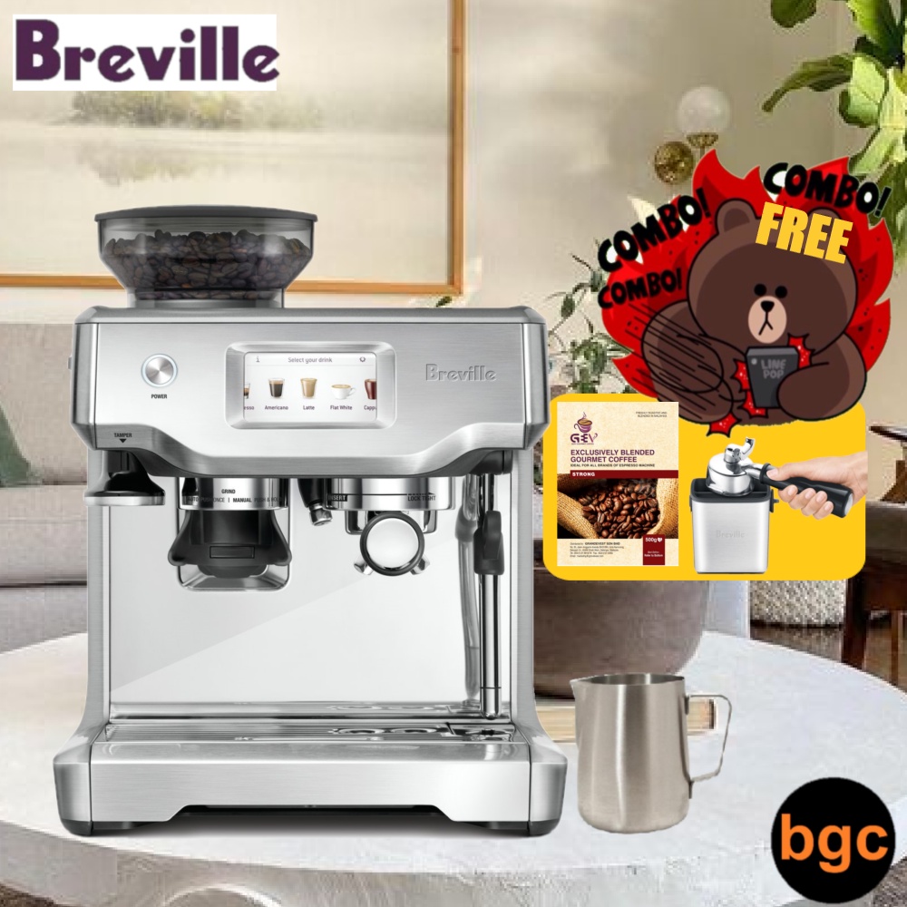 View of [Free Breville Knock Box And 500g Coffee Bean] Breville The Barista ...