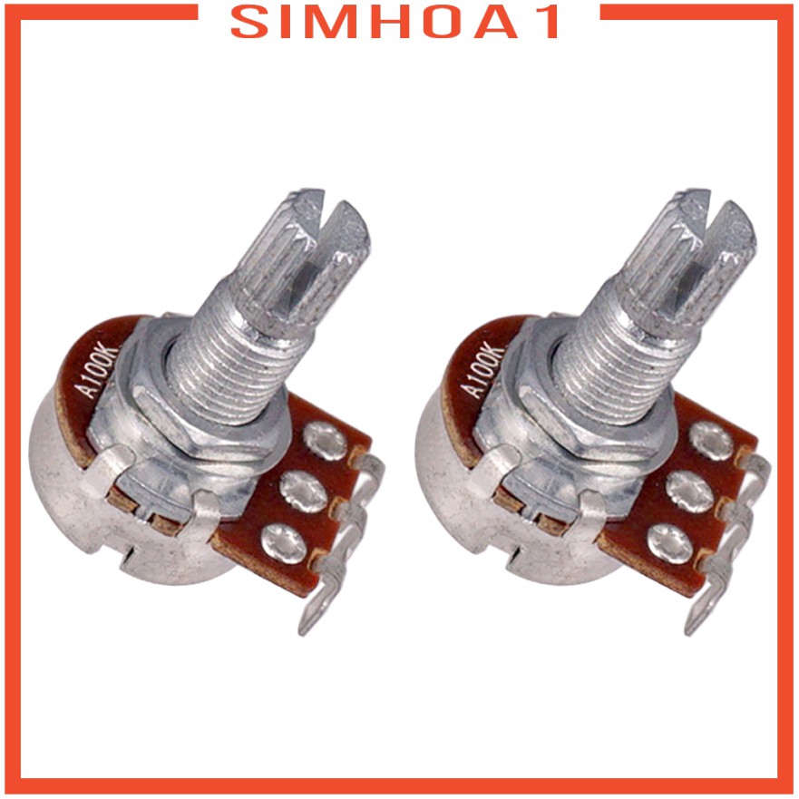 [simhoabeMY] POTENTIOMETER A100K & B100K AUDIO 18mm KNURLED SHAFT FOR
