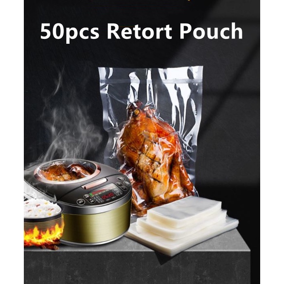 50pcs Retort Pouch High Temperature Vacuum Bag Shopee Malaysia