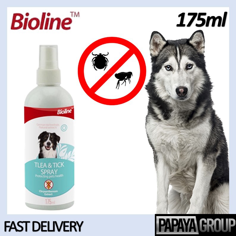 Bioline Flea & Tick Spray 175ml (Flea & Tick Prevention) Shopee
