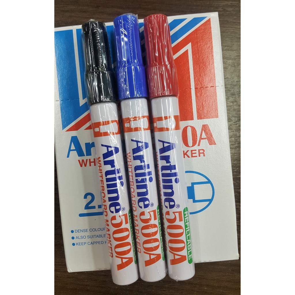 ARTLINE 500A WHITEBOARD MARKER PEN BLACK/BLUE/RED (PER PCS) Shopee