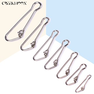 30Pcs/lot Fishing Fastach Clips Stainless steel Swivels Snaps Swivel  Rolling Nice Snap Quick Connection Accessory